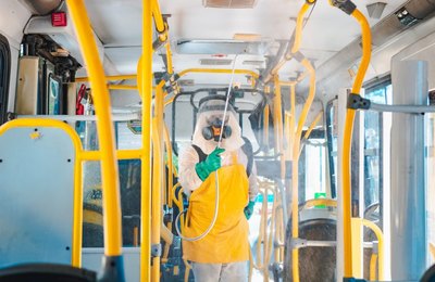 Fiscalização da SMTT monitora sanitização de coletivos urbanos
