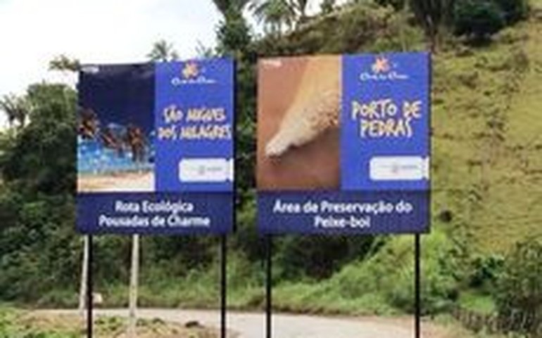 Setur reforma placas de sinalização de regiões turísticas