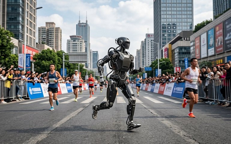 Robô supera recorde humano em meia-maratona na China