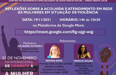 Live discute atendimento especializado em casos de violência contra a mulher