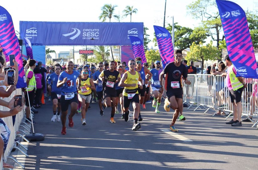 Etapa Maceió: Circuito Sesc de Corridas reúne centenas de pessoas em provas de 5 km e 10 km