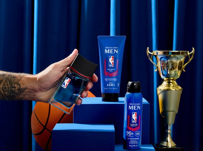 Boticário MEN & NBA lançam linha de produtos masculinos,