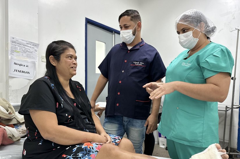 Atendimento de excelência do HGE evita amputação do pé em mulher diabética