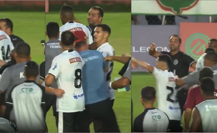 Tumulto após o apito final teve empurrões entre jogadores