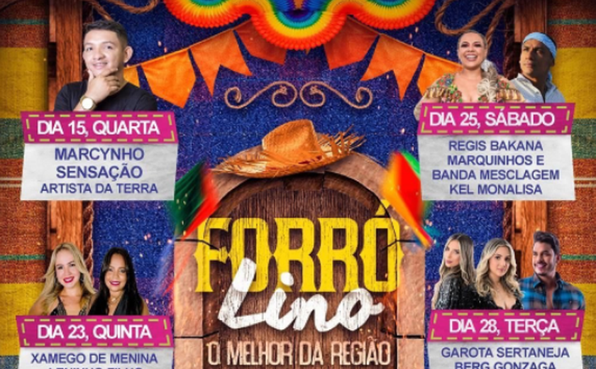 O melhor da região: prefeita Marcela Gomes anuncia a programação oficial do 1º ForróLino