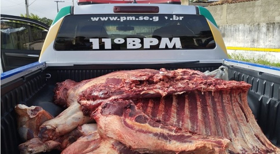 apreensao_carne_itabaianinha_foto_pmse_270223 / Foto: PMSE