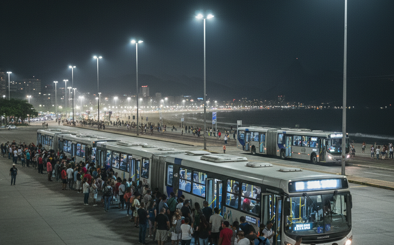 Vai e volta de ônibus? Saiba quais são as linhas que dão acesso ao réveillon em Copacabana
