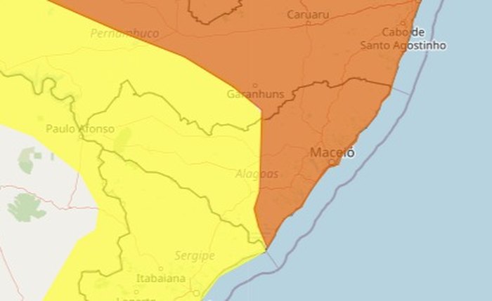 Alerta de chuvas foi renovado por mais 24 horas pelo Inmet