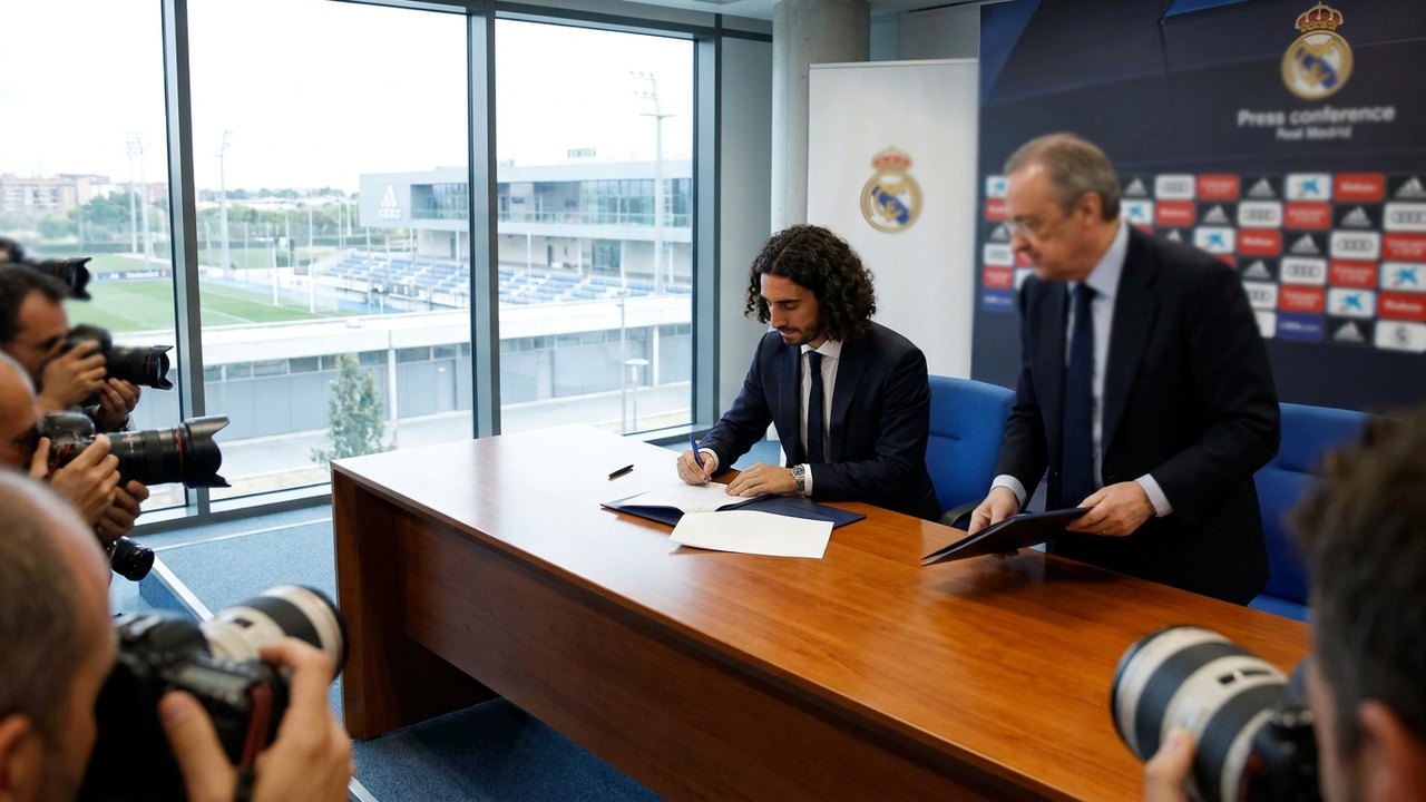 Cucurella assina contrato com o Real Madrid, afirma jornalista