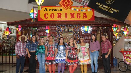 Arraiá Coringa leva tradições juninas a shopping de Maceió