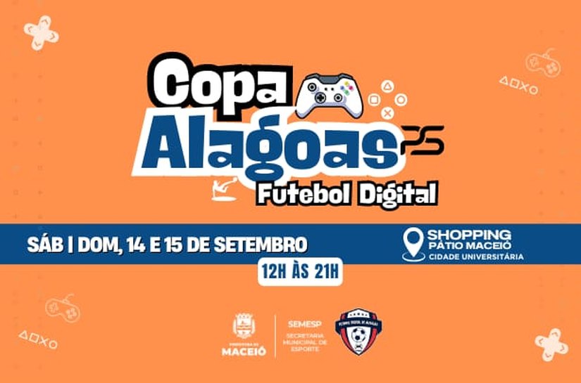 Torneio de futebol digital amador acontece neste final de semana em Maceió