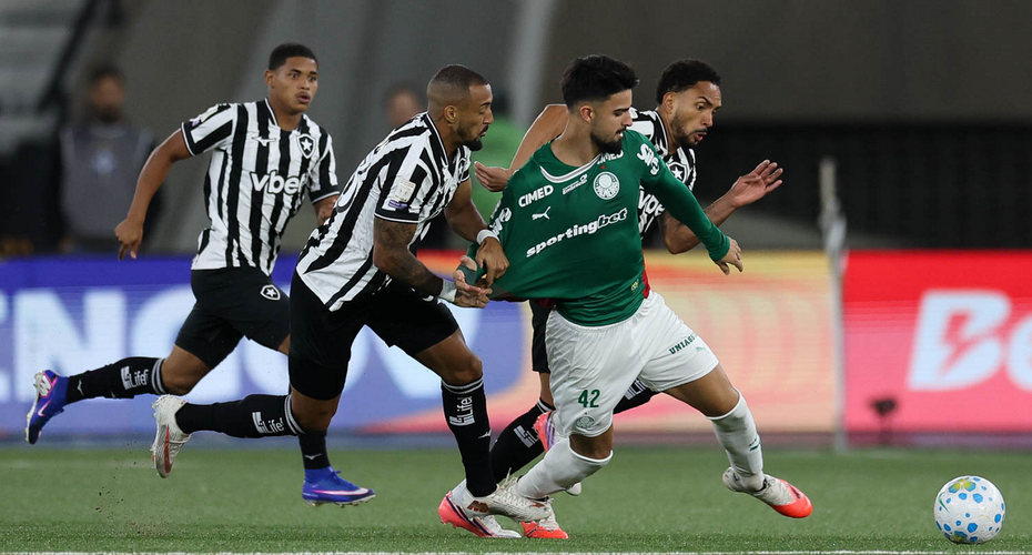 Botafogo segura Palmeiras e ajuda Flamengo, novo líder do Brasileirão