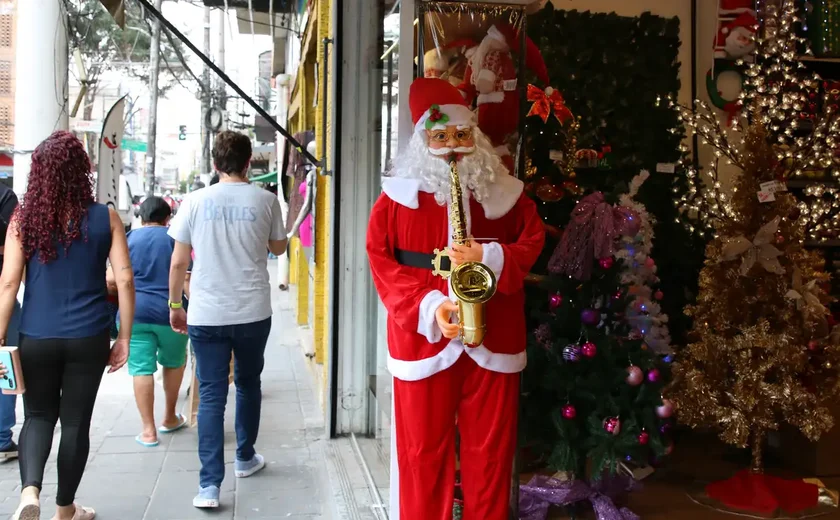 As árvores nos parques põem SP no clima de Natal