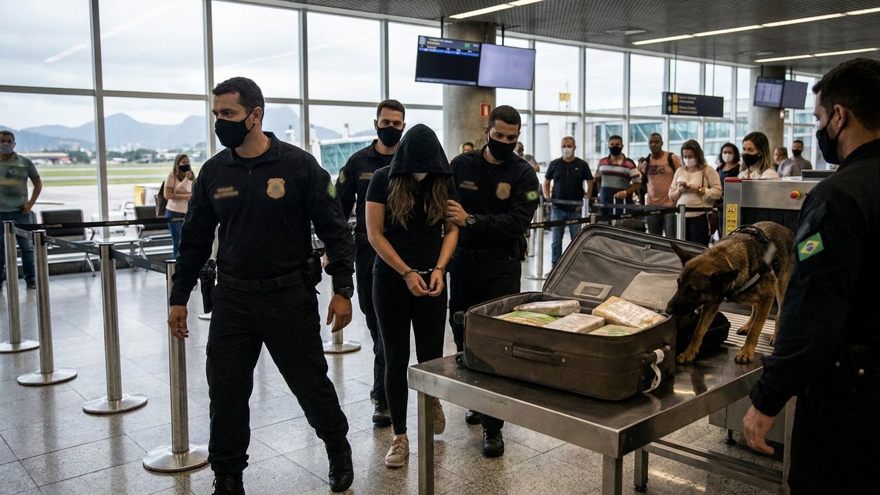 Mulher é presa no Rio ao tentar embarcar para Tailândia com 3,2 quilos de cocaína