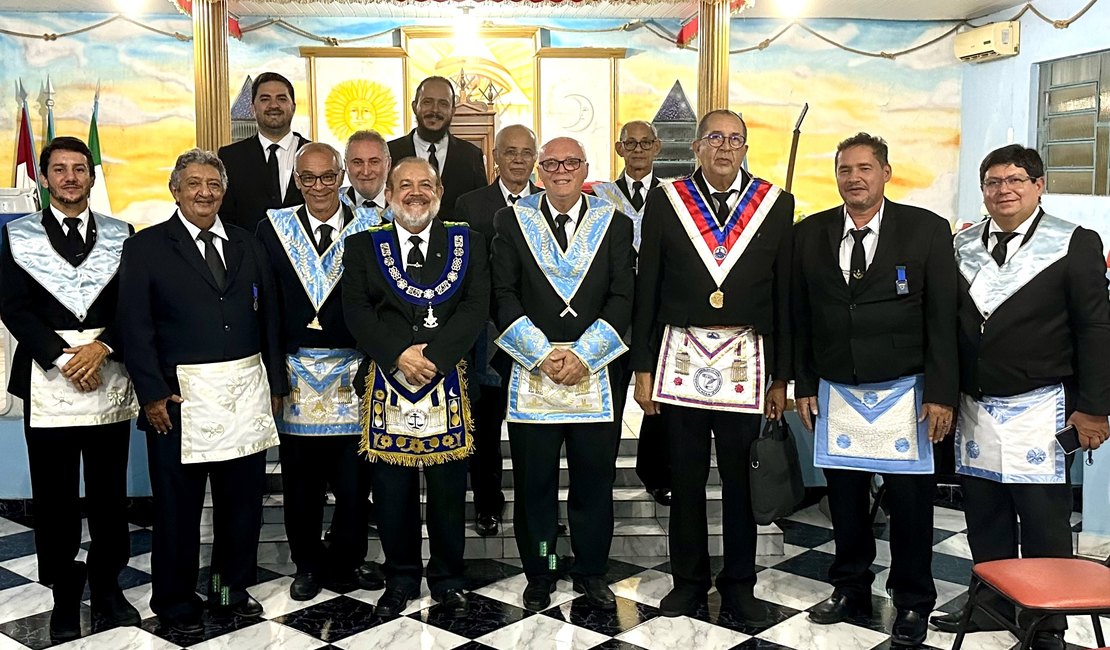 Presidente do TEEM/AL visita Loja Maçônica Duque de Caxias