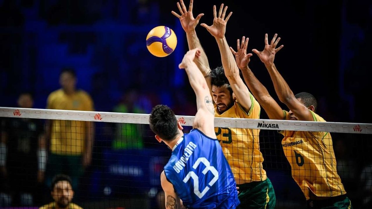Vôlei: Brasil é superado pela Itália, seu 2º revés na Liga das Nações