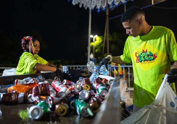 Central recolhe mais de cinco toneladas de recicláveis em três dias do São João Massayó