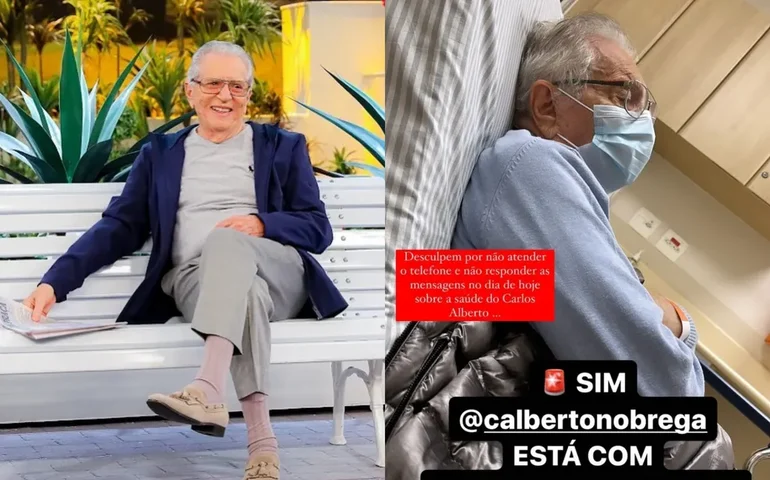 Carlos Alberto de Nóbrega passa bem, mas deve seguir internado
