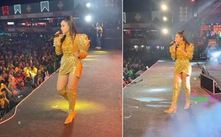 Criança invade o palco durante show de Juliette em Pernambuco