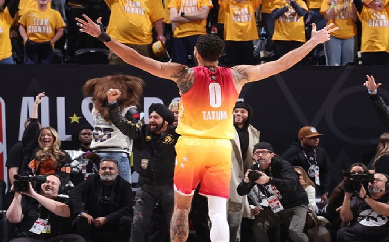 Tatum bate recorde e Time Giannis bate Time LeBron no All-Star Game da NBA