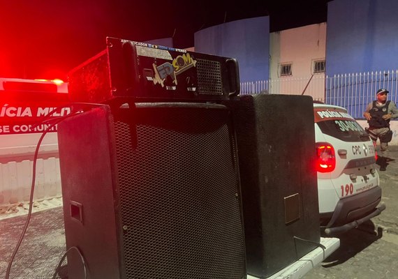 SSP apreende equipamentos sonoros e reforça ações solidárias