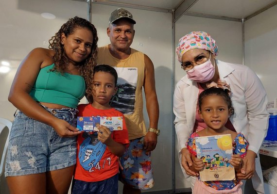 Prefeitura promove vacinação infantil na Rua Aberta durante feriado desta quarta (12)