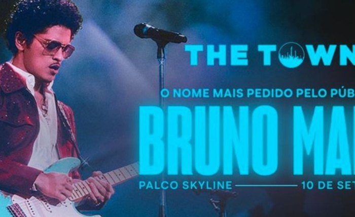Bruno Mars se apresenta neste domingo no The Town