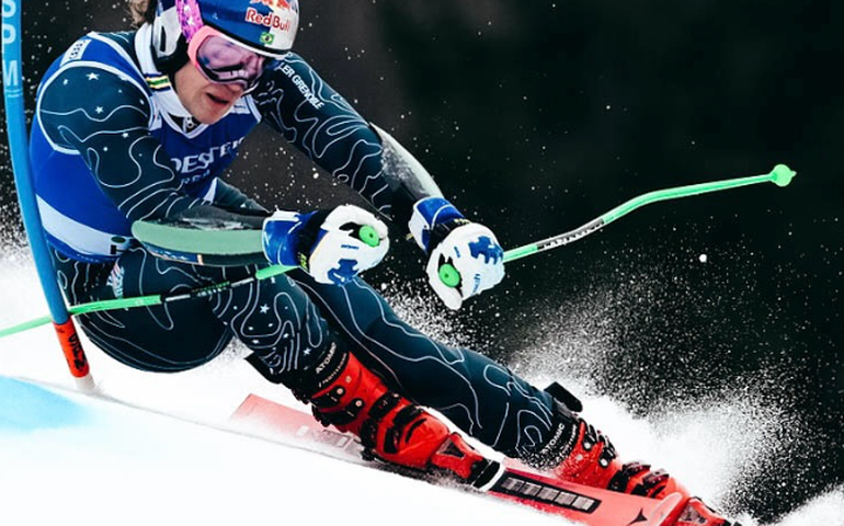 Lucas Braathen fica fora do pódio por 33 centésimos na Copa do Mundo de esqui alpino