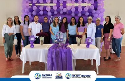 Cras de Major Izidoro promove palestra sobre a campanha Agosto Lilás