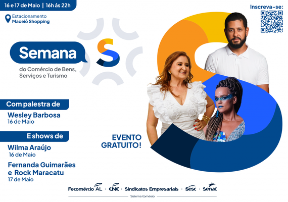 Semana S do Comércio: Maceió se prepara para grande encontro de inovação e solidariedade