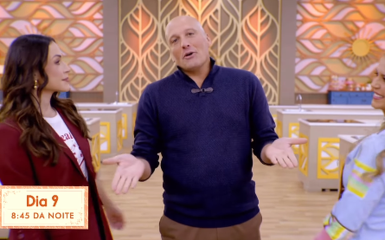 Trio de apresentadores retorna na nova temporada de 'Bake off Brasil'