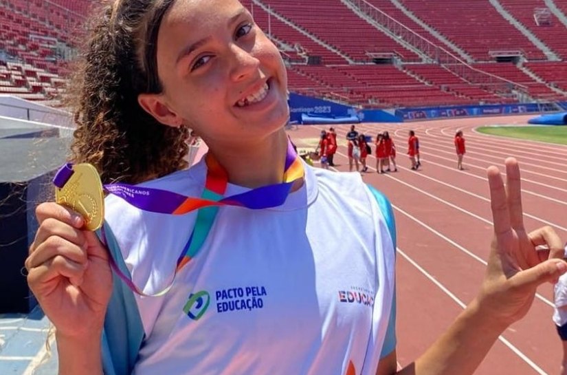 Estudante e atleta coruripense Maiza da Silva é campeã sul-americana