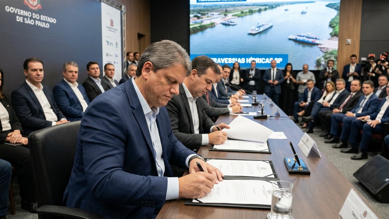 Governo de São Paulo assina contrato da PPP de travessias hídricas