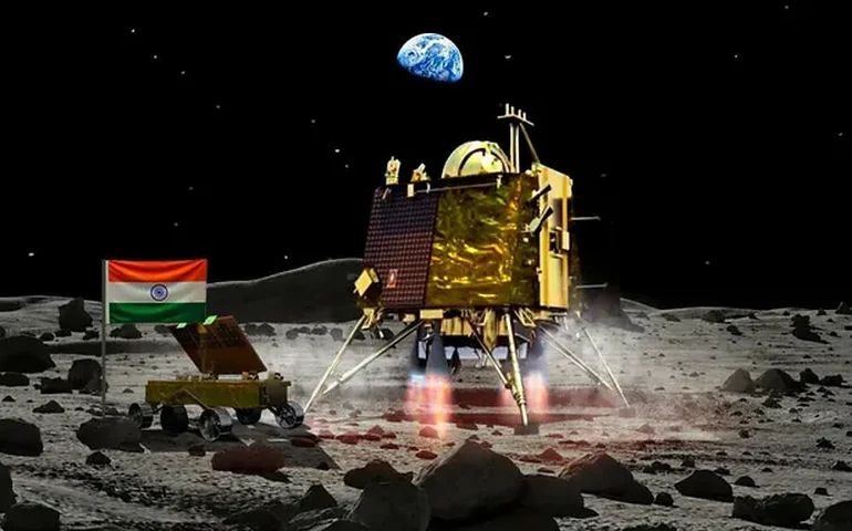 Índia chega à Lua e se torna o 4º país a conseguir pousar no satélite