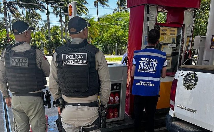 Fiscalização em postos de combustíveis de Alagoas: Sefaz autua estabelecimentos em quase R$ 730 mil