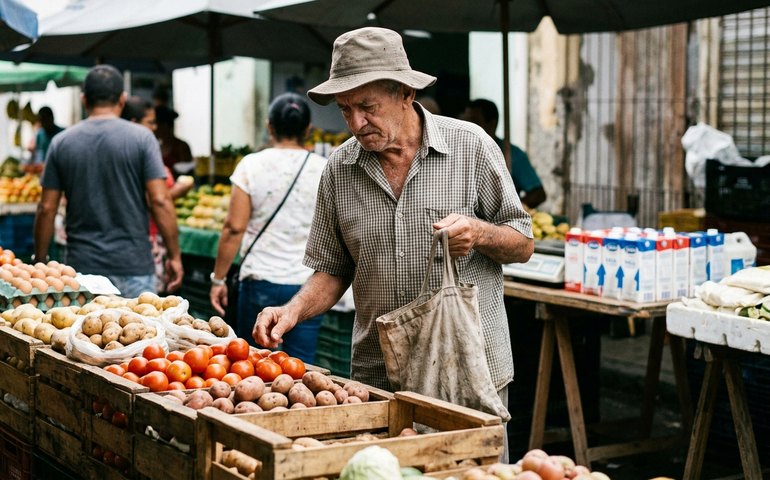 Percepção de inflação aumenta com alta de itens básicos como tomate, batata, leite e carnes
