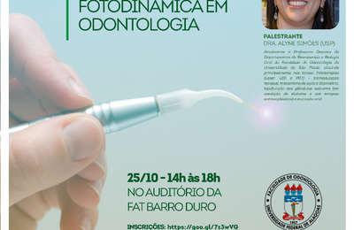 Alyne Simões, professora da Faculdade de Odontologia da USP, ministra palestra na FAT 