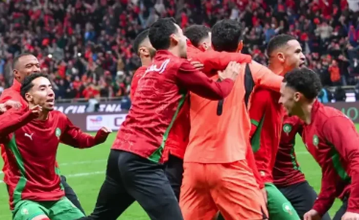 Jogadores do Marrocos comemoraram título