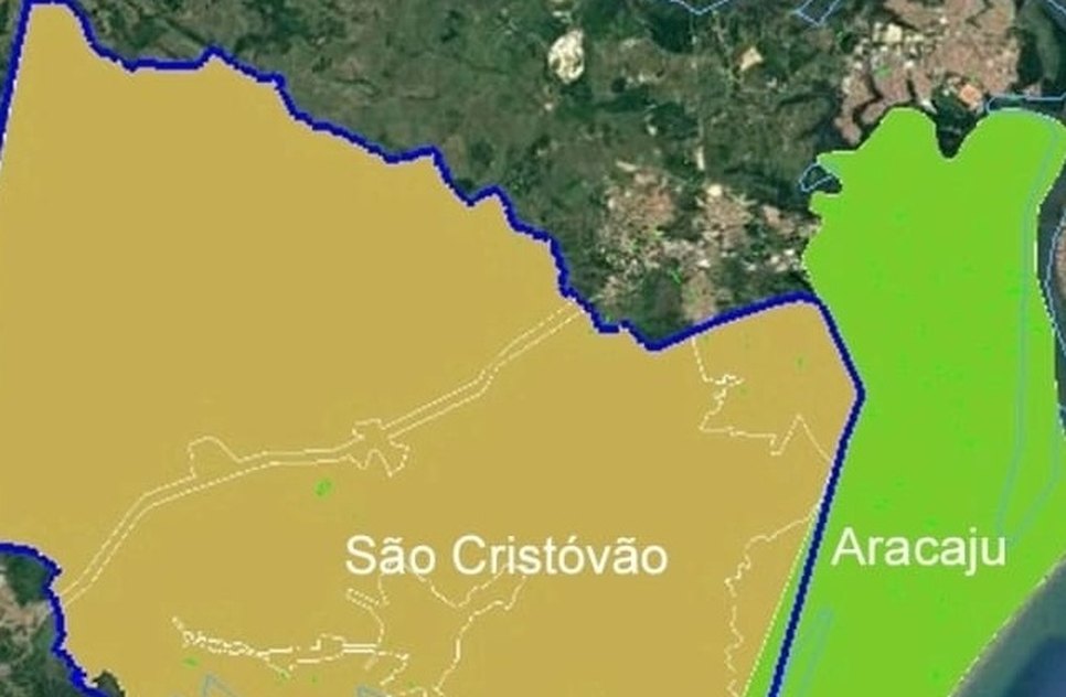 Limites entre Aracaju e São Cristóvão / Foto: Reprodução/Internet
