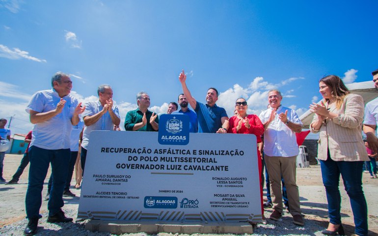 Paulo entrega recuperação asfáltica do Polo Multissetorial e anuncia mais investimentos para Alagoas em 2024