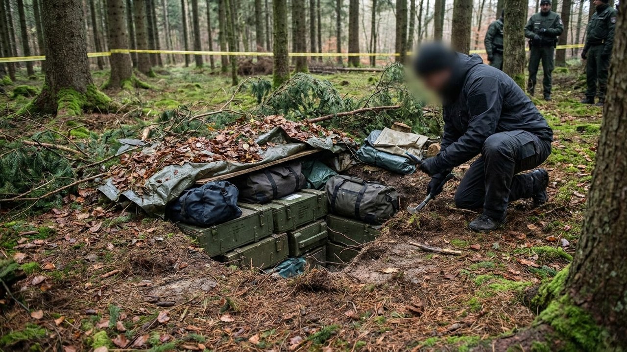 Arsenal escondido em floresta alemã seria usado para assassinatos a mando da inteligência russa