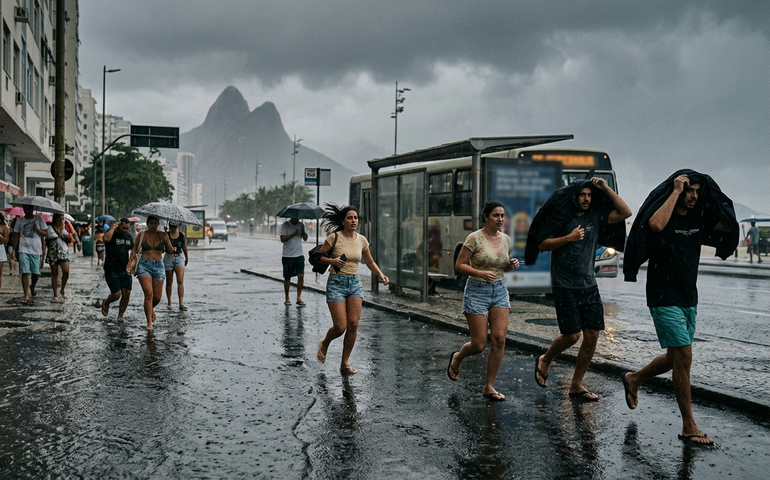Calor dá lugar à chuva e queda de temperatura no Rio; confira previsão para os próximos dias