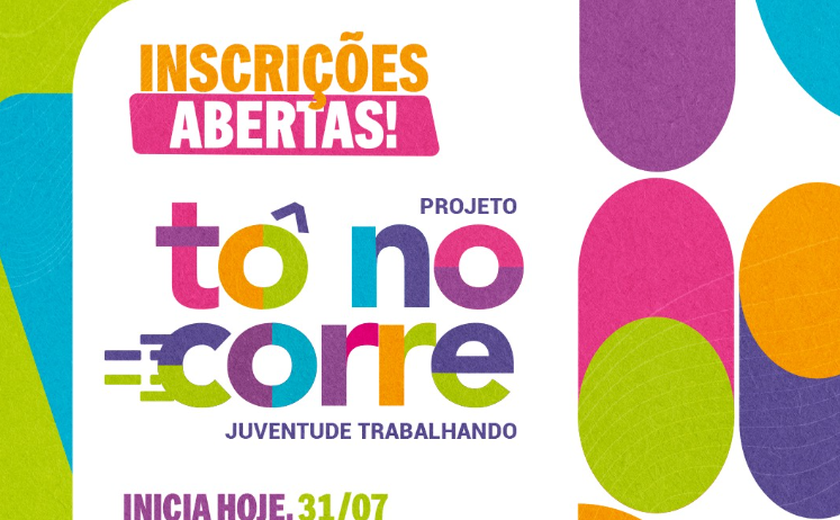 Projeto “Tô no Corre” abre inscrições para jovens de áreas de maior vulnerabilidade social