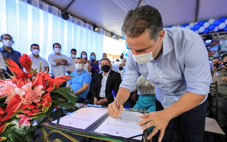 Estado inaugura CISP e autoriza início das obras do Minha Cidade Linda em Novo Lino