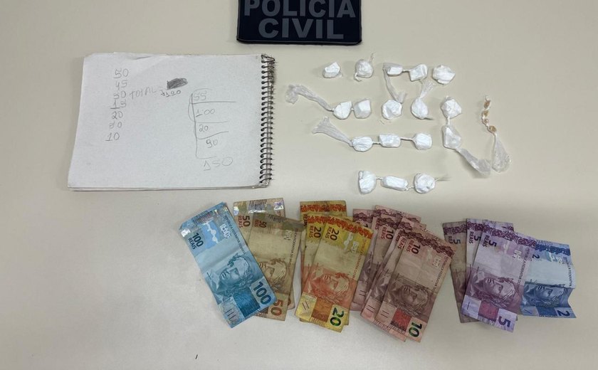 Suspeito de envolvimento com homicídios é preso com drogas em Santana do Ipanema