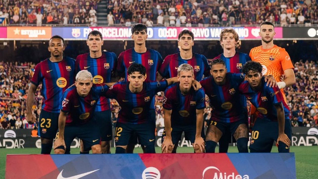Barcelona goleia Rayo Vallecano com brilho de Raphinha e Yamal