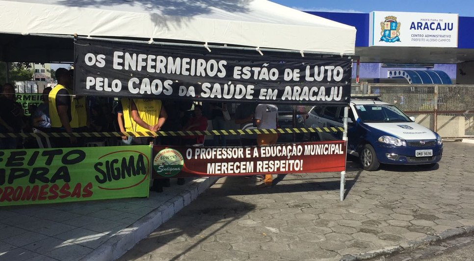 manifestação servcidores de Aracaju