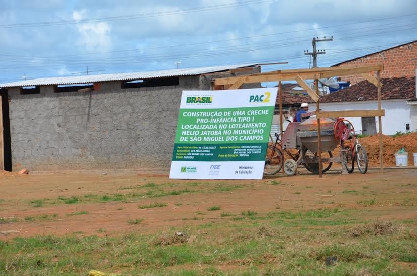 Nova creche começa a ser construída em São Miguel dos Campos