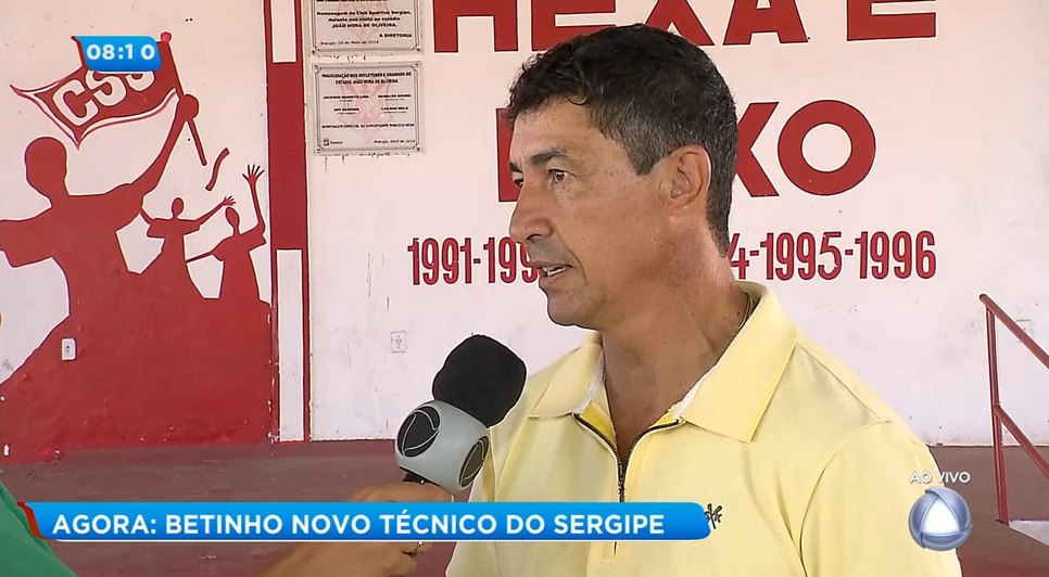 Betinho é o novo técnico do Sergipe 