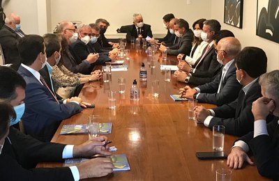 AMA participa da primeira reunião da nova diretoria da CNM com Arthur Lira